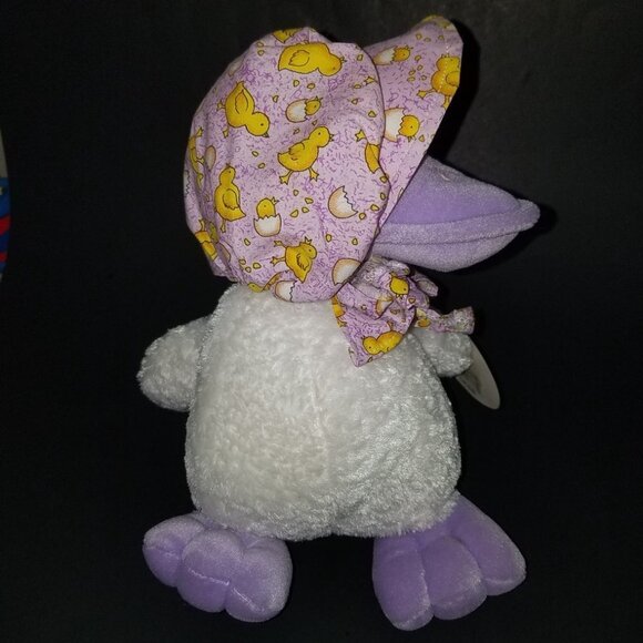 NEW Chosun White Duck Plush Purple Yellow Hat Bonnet Stuffed Animal Toy Easter - Picture 8 of 10